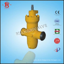 Underground gas welded gate valve